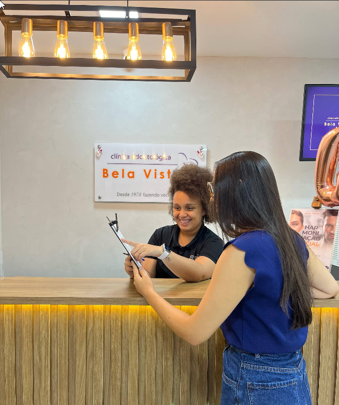 Recepção da Clínica Odontológica Bela Vista